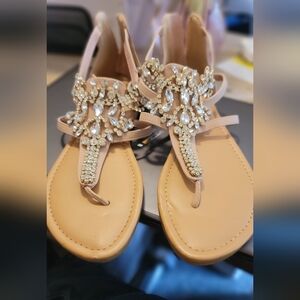 ShoeDazzle Caspar tan sandals